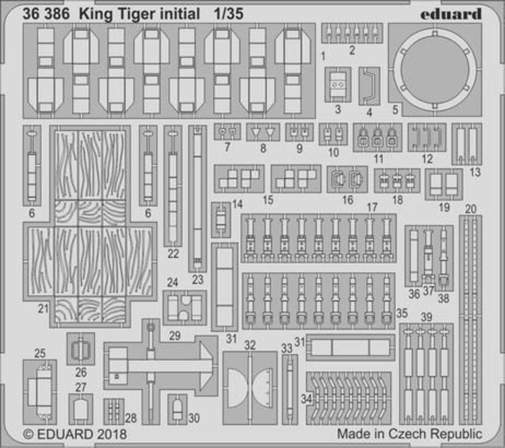 King Tiger initial for Takom