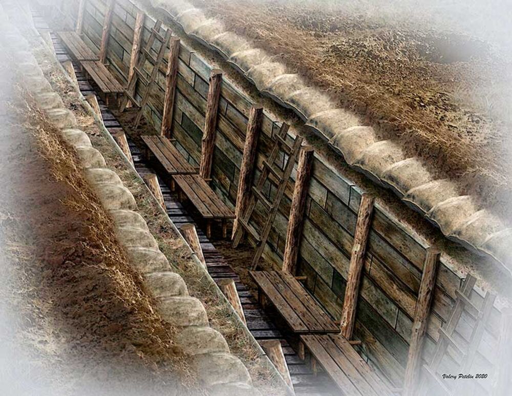 The trench. WWI & WWII era