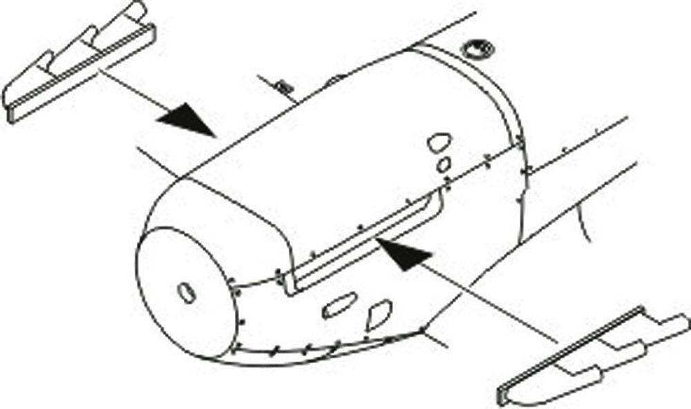 Spitfire Mk.I/Early Mk.V Exhaust Stubs for Tamiya kit