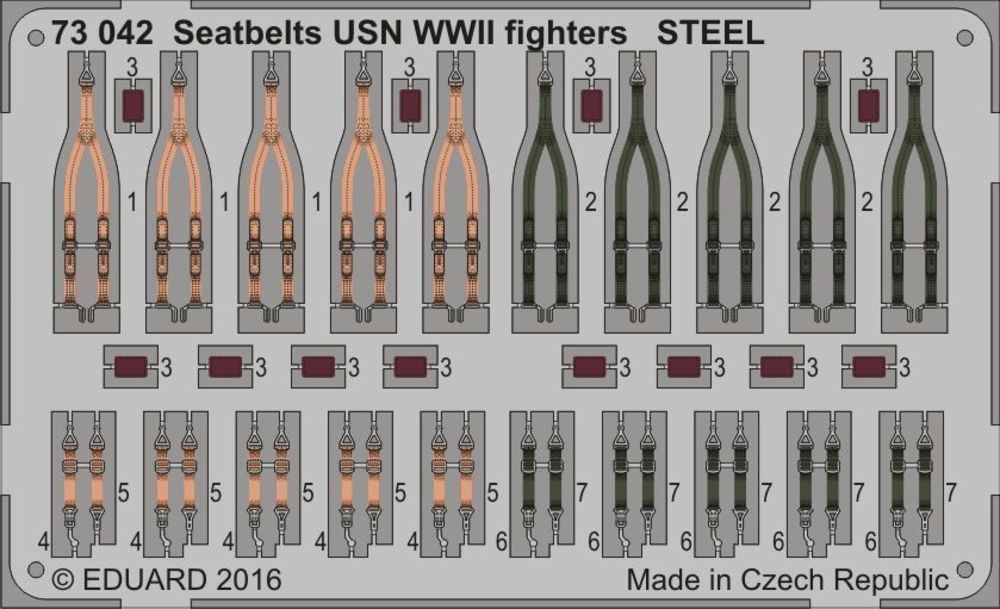 Seatbelts USN WWII fighters STEEL