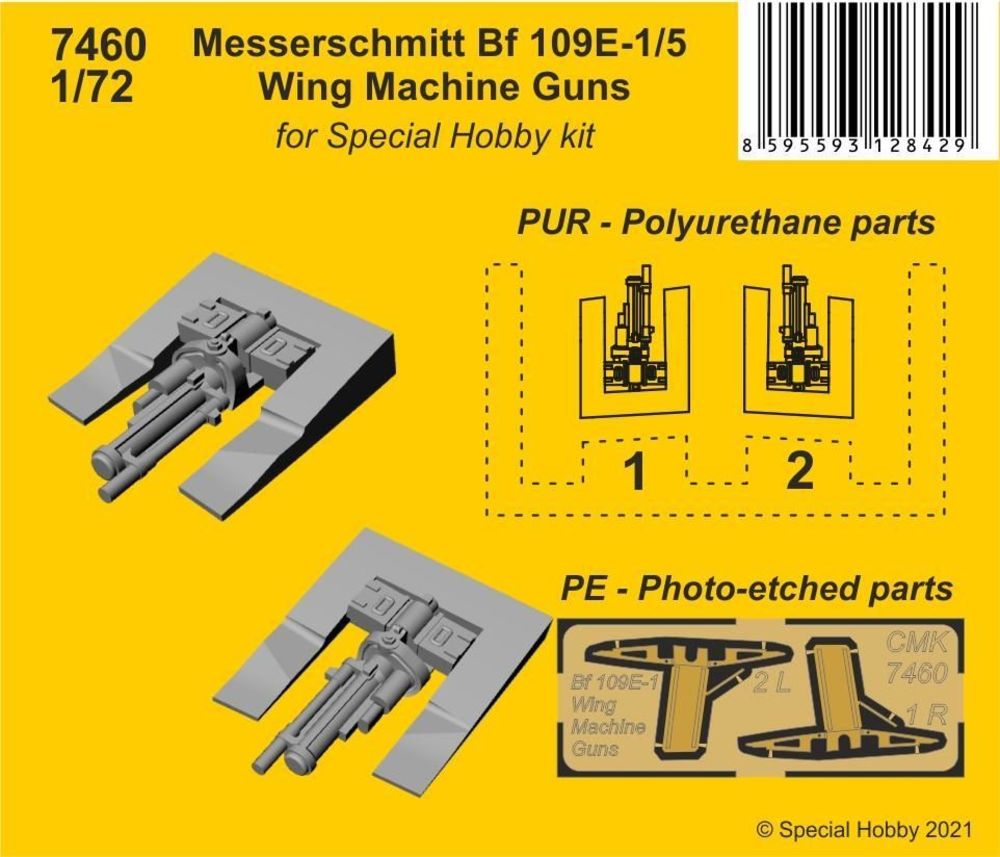 Messerschmitt Bf 109E-1/5 Wing Machine Guns