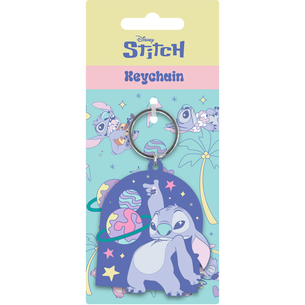 STITCH - Space Rocks - PVC Keychain