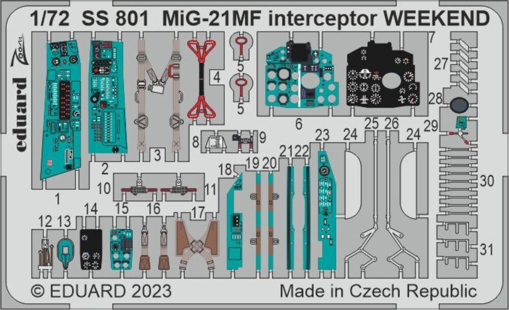 MiG-21MF interceptor WEEKEND 1/72 EDUARD