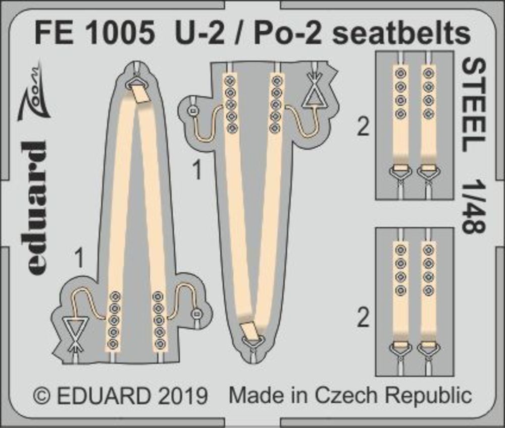 U-2 / Po-2 seatbelts STEEL for ICM