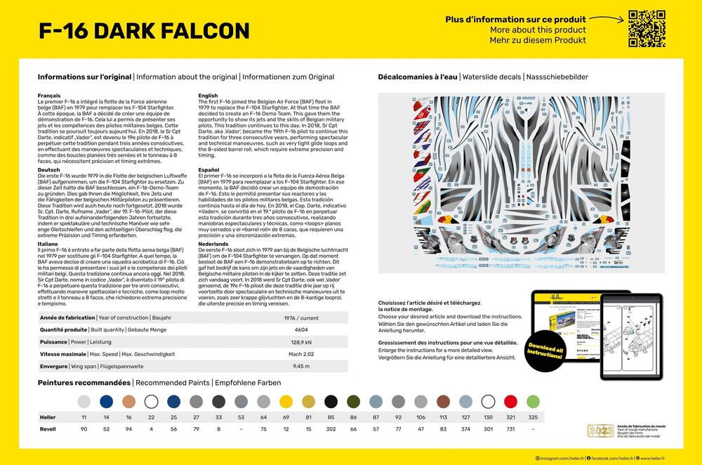 STARTER KIT F-16 Dark Falcon