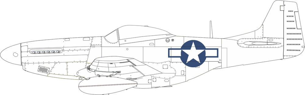 P-51D US national insignia