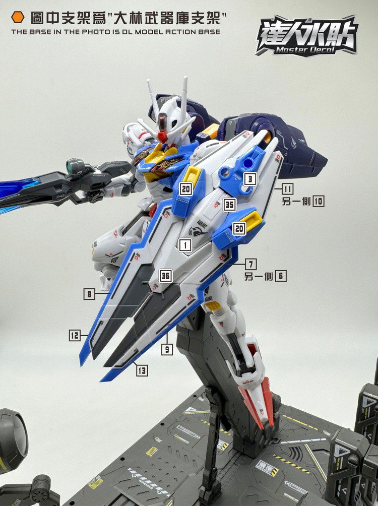 DL-Modellaufkleber – H004 – HG GUNDAM AERIAL 1/144