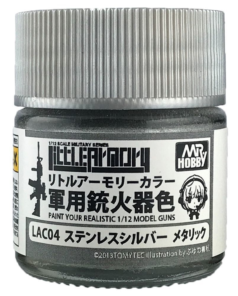 Mr Hobby -Gunze Little Armory Color (10ml) Stainless Silver