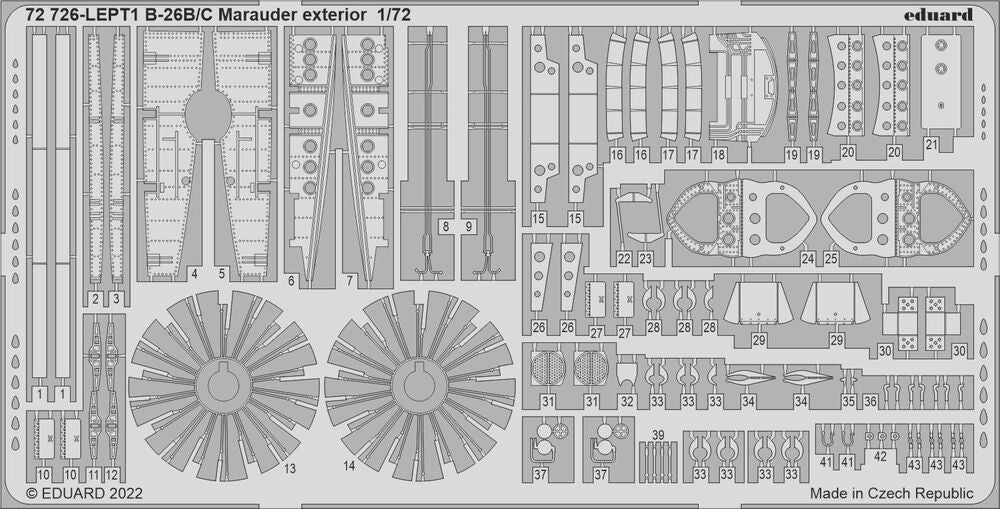 B-26B/C Marauder exterior for HASEGAWA / HOBBY 2000