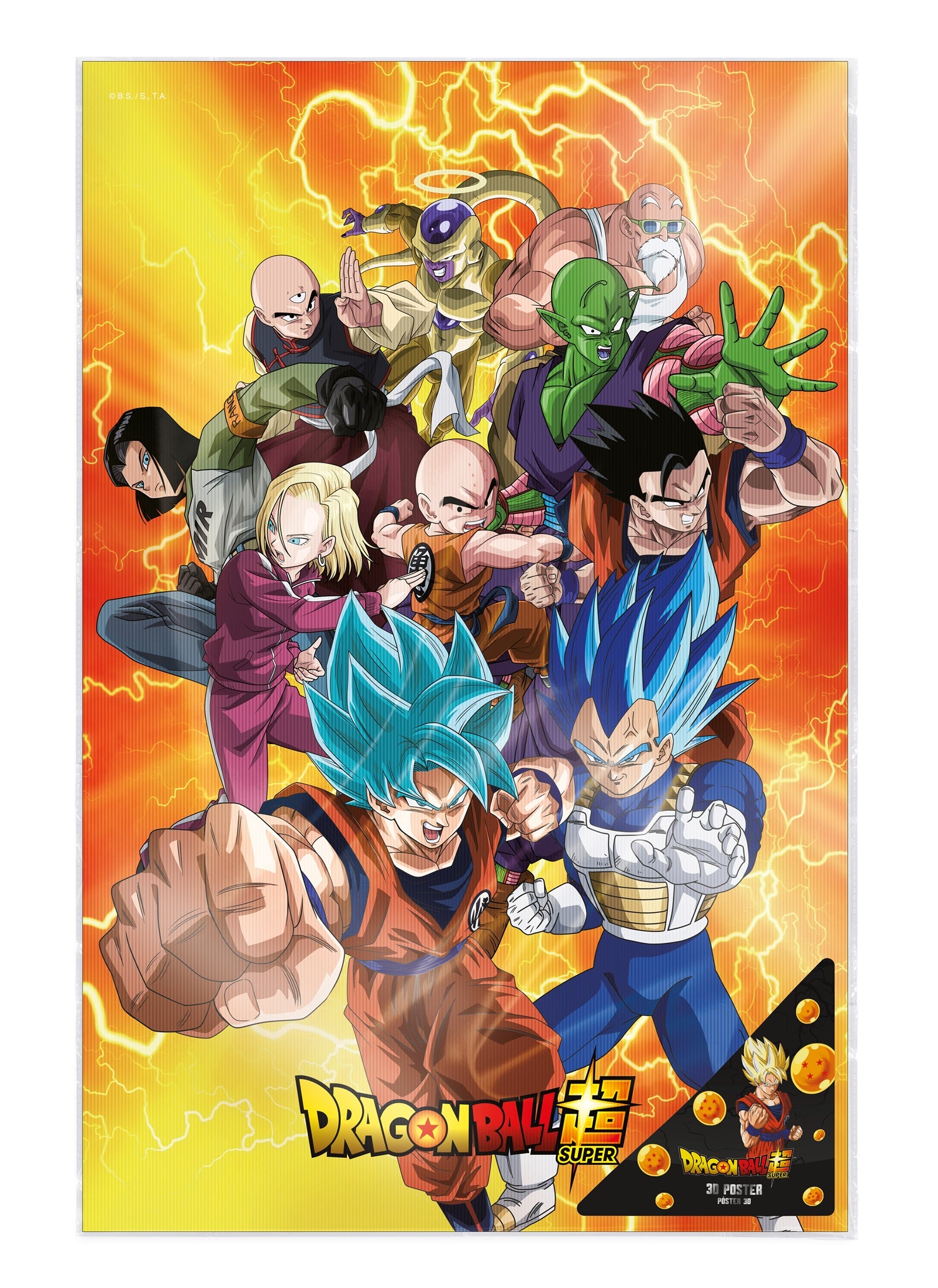 DRAGON BALL SUPER - Survival Heroes - Poster 3D - 58x38cm