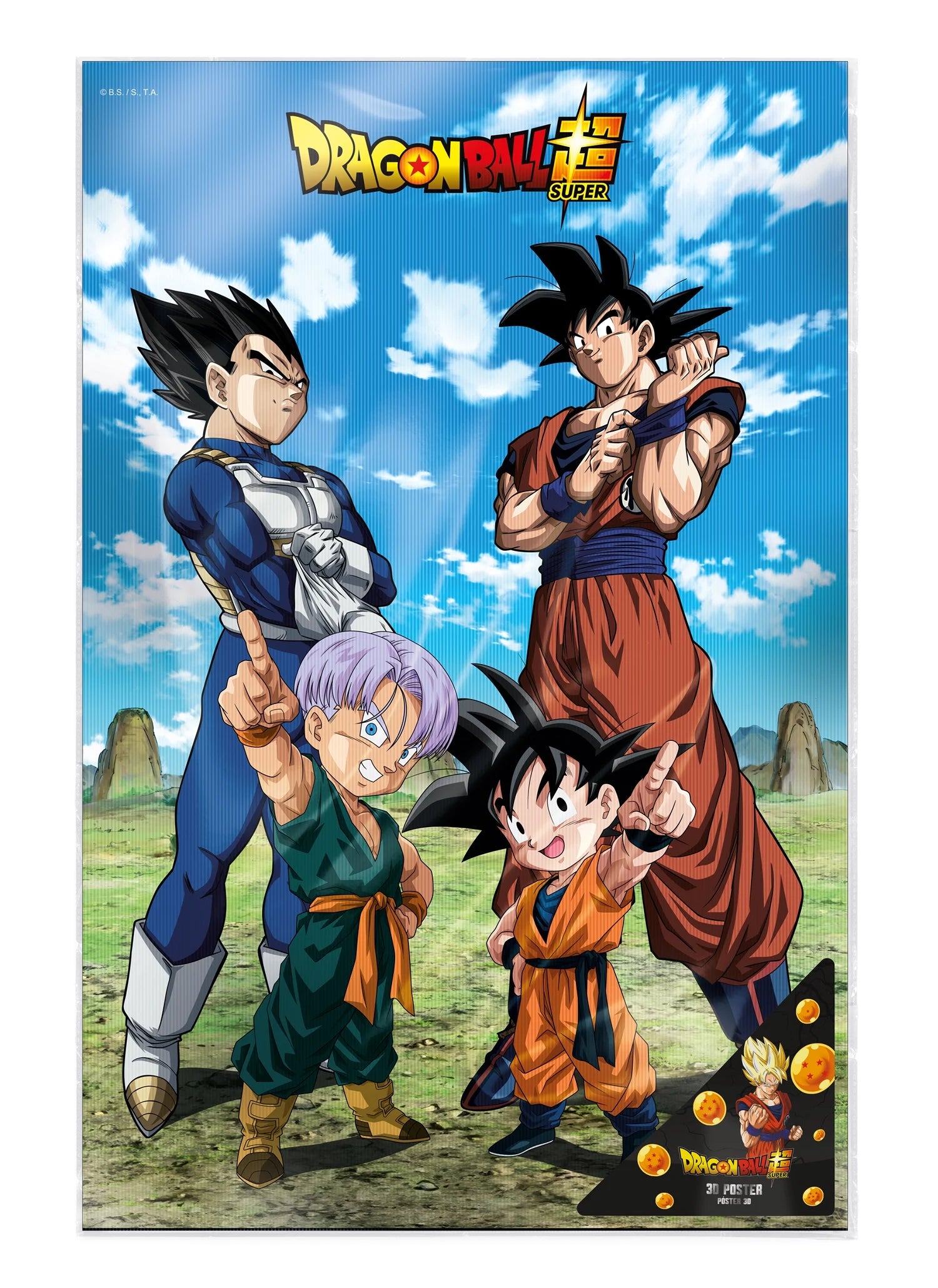 DRAGON BALL SUPER - Family - Poster 3D - 58x38cm