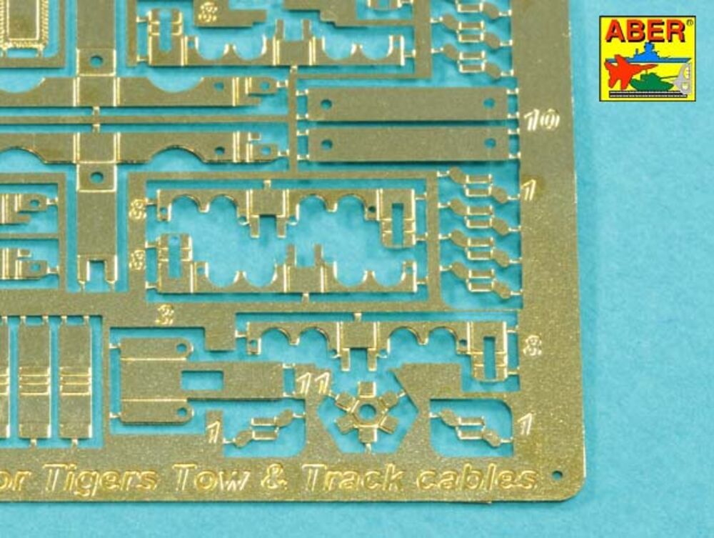 Clamps and Brackets for Tow & Track cables  used on Tiger I & King Tiger