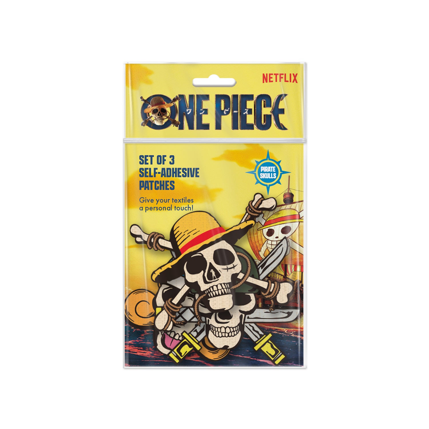 ONE PIECE NETFLIX - Set of 3 Iron-on Patch