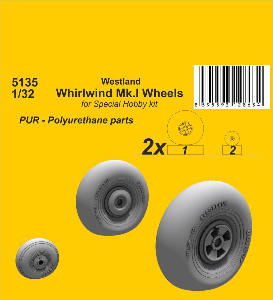 Westland Whirlwind Mk.I Wheels