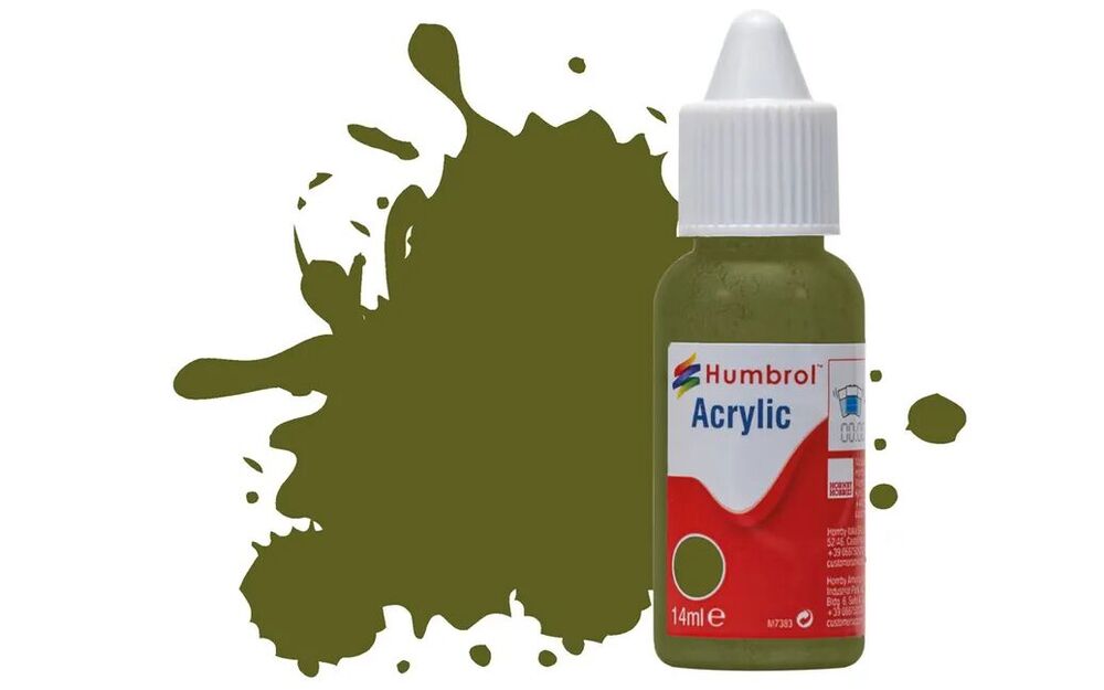 HUMBROL ACRYLIC DROPPER BOTTLE 14ML No 150 Forest Green Matt