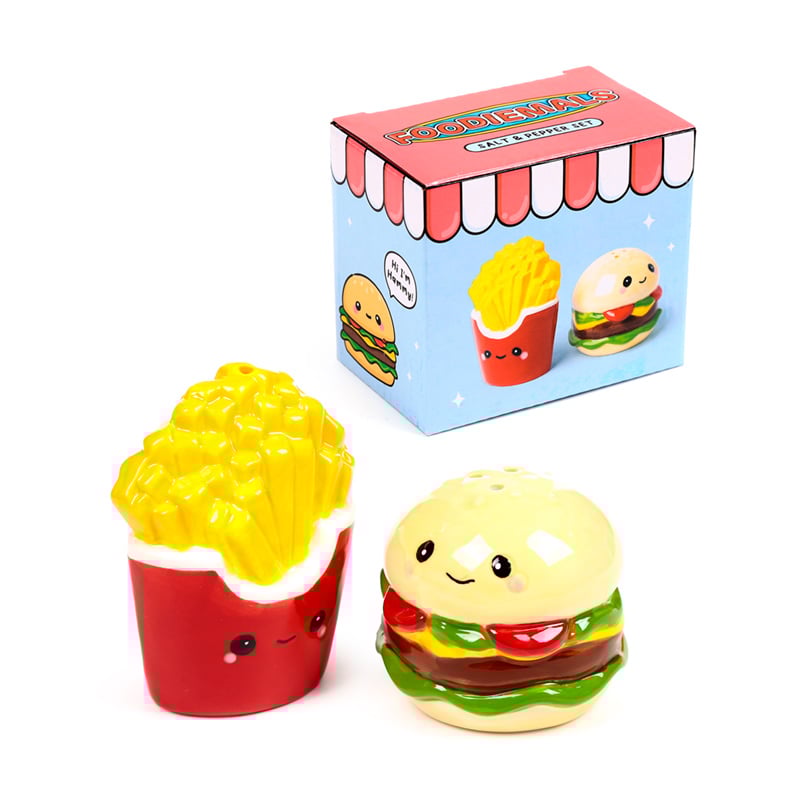KAWAII - Burger & Fries - Salt and Pepper Shakers Set