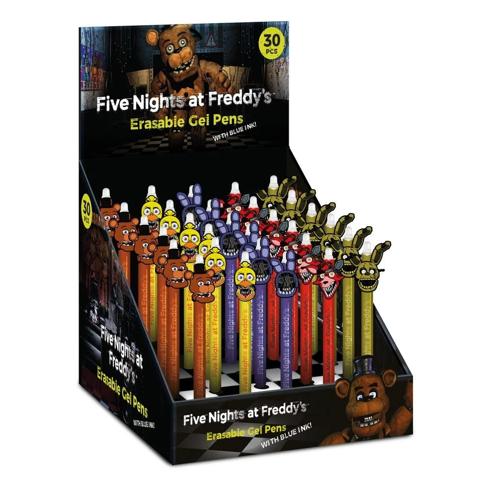 FIVE NIGHTS AT FRED - Head Topper Erasable Gel Pen (Display of 30 pcs)