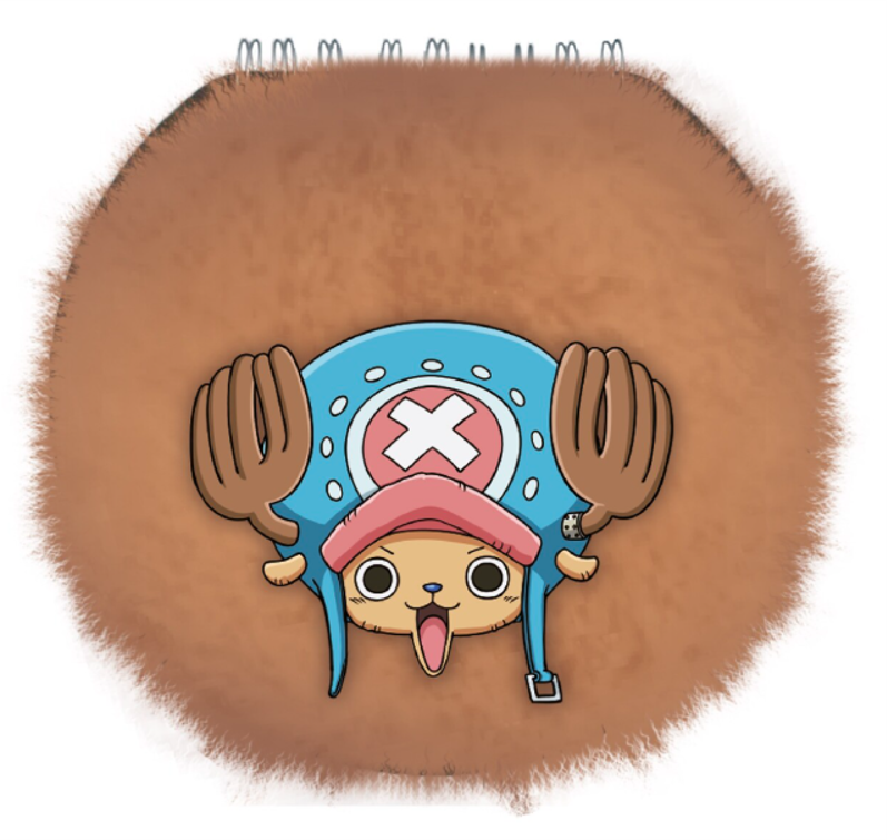 ONE PIECE - Chopper - Round Fuzzy Notebook