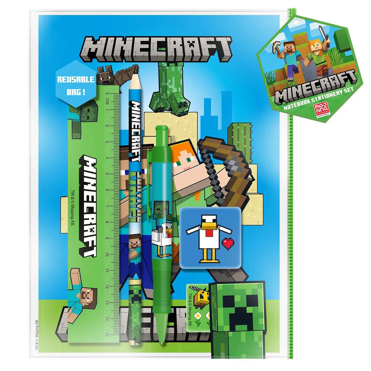 MINECRAFT - Characters - A5 Stationery Bumper Set