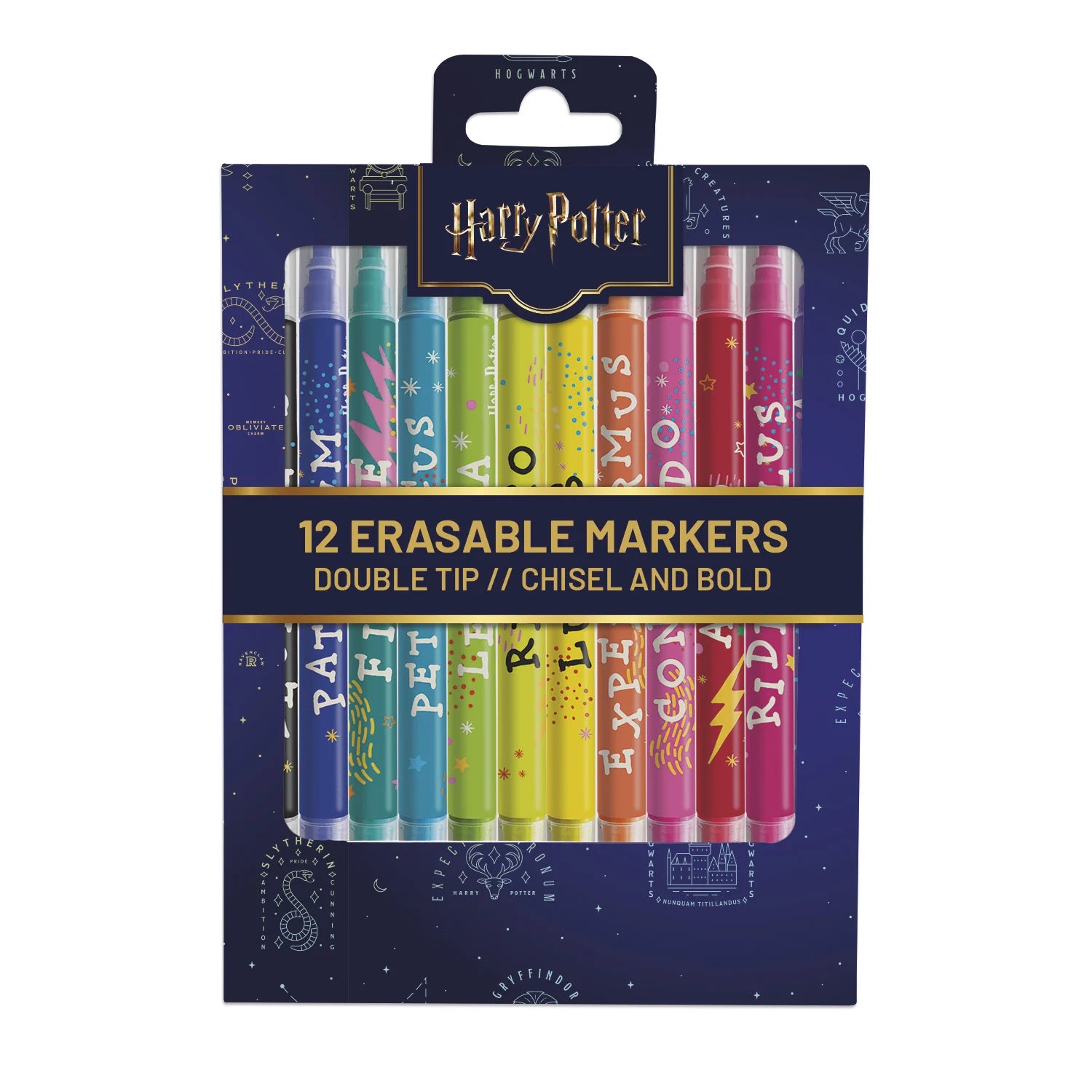 HARRY POTTER - Set of 12 Eraseable Markers