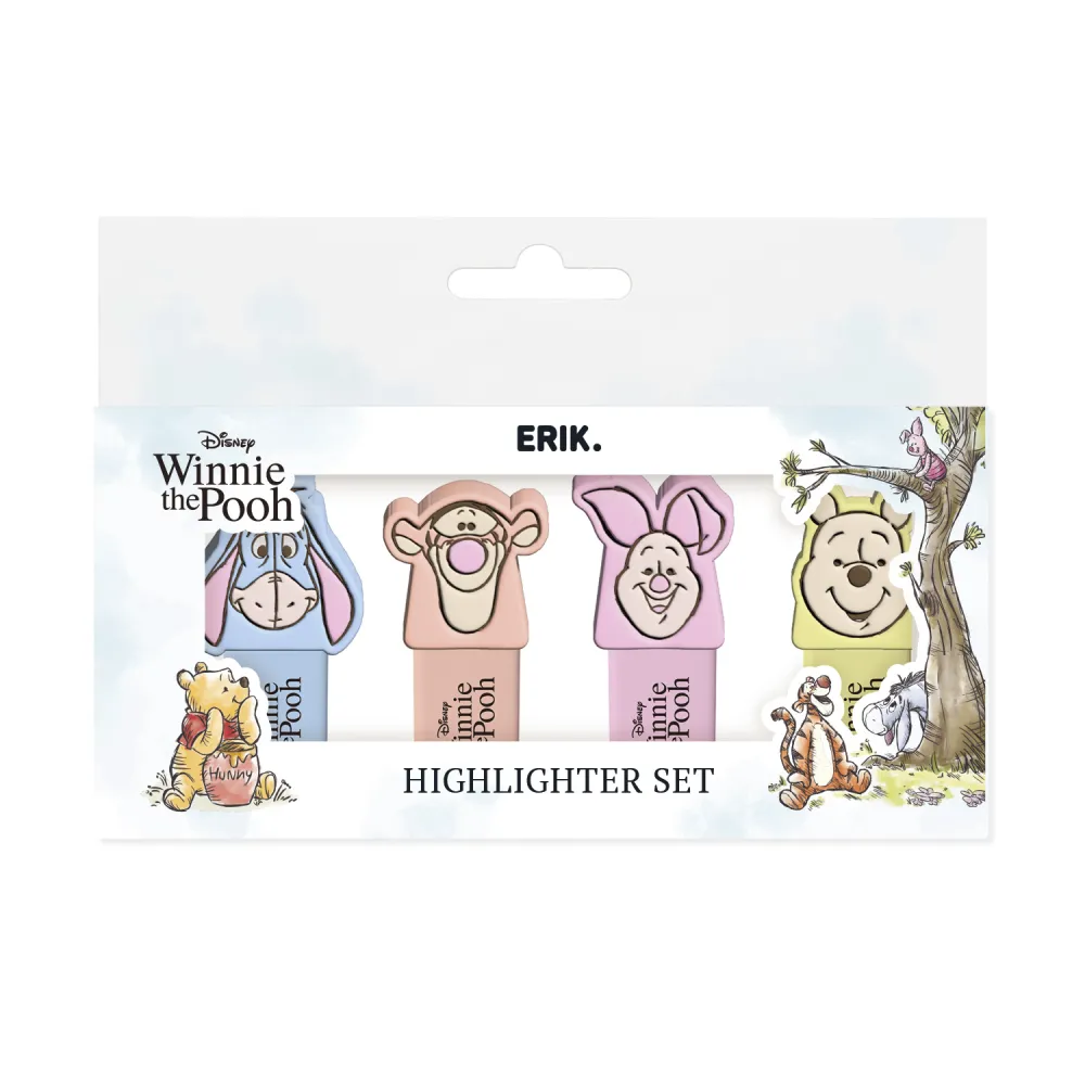 WINNIE THE POOH - Characters - Pack of 4 mini Highlighters