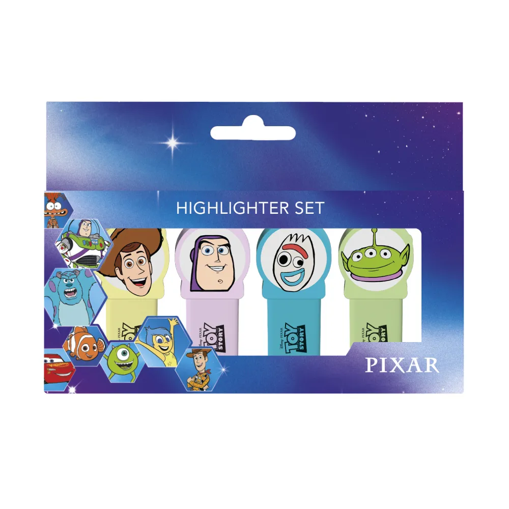 TOY STORY - Characters - Pack of 4 mini Highlighters