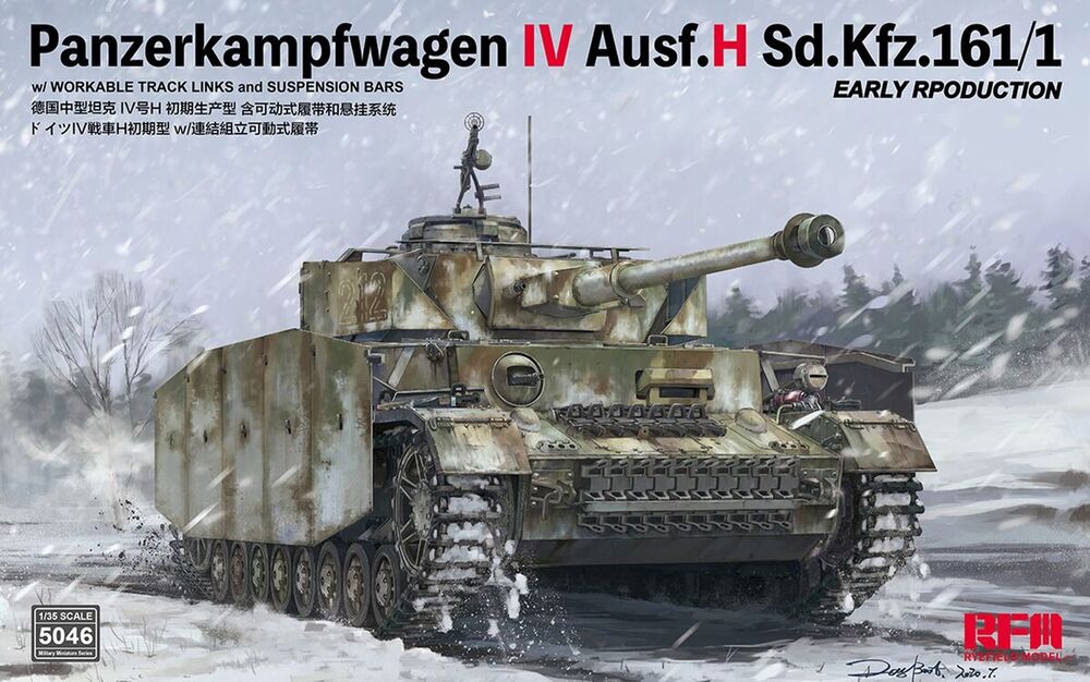 Pz.kpfw.IV Ausf.H early production w/workable track links