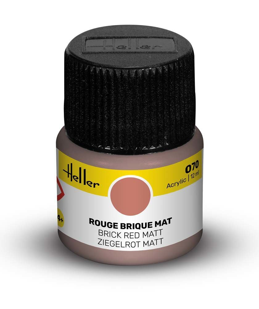 Acrylic Colour 070 Brick Red Matt