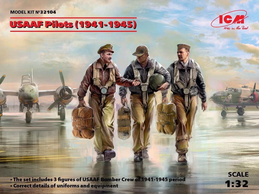 USAAF Pilots (1941-1945) (3 figures)