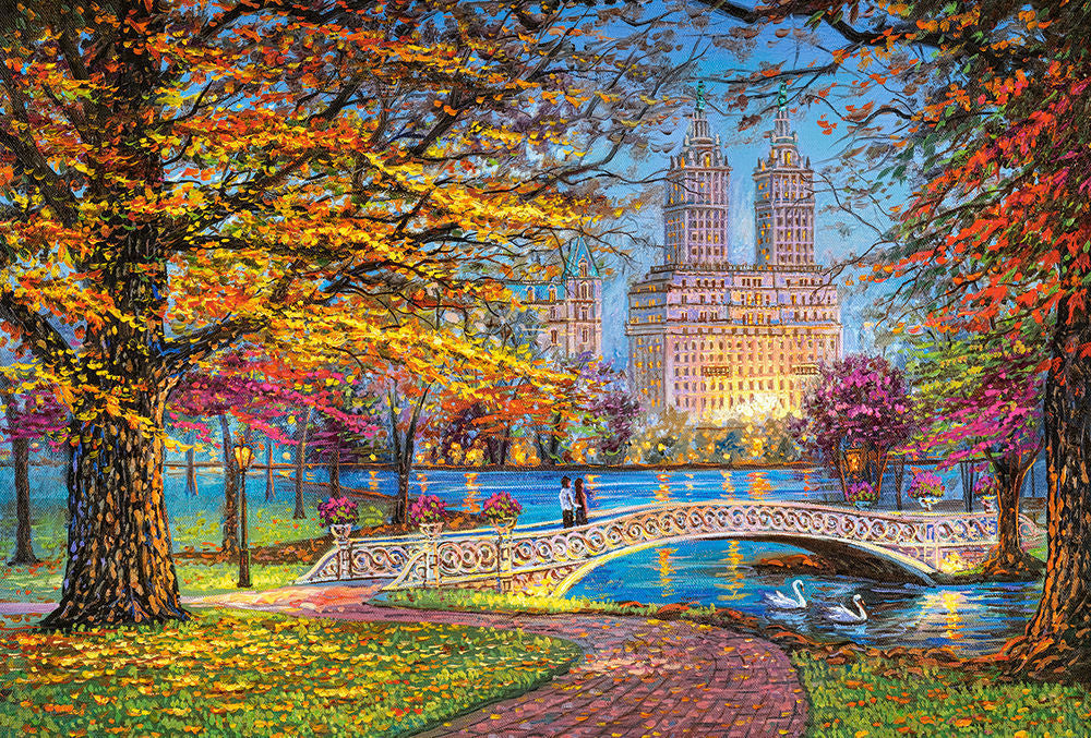 Autumn Stroll, Central Park, Puzzle 1500 Teile