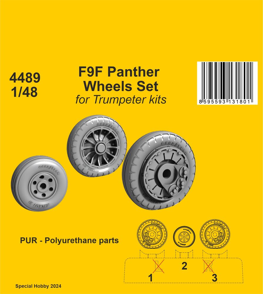 F9F Panther Wheels Set / for Trumpeter kits