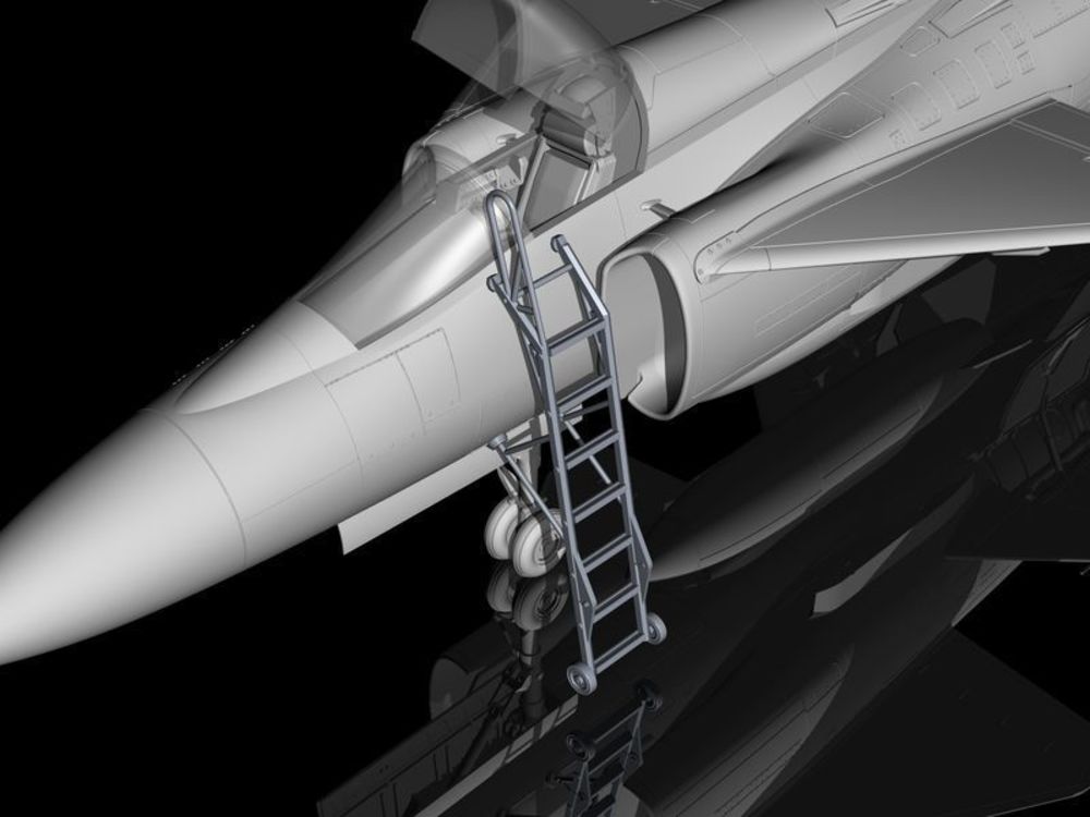 AJ-37/JA-37 Viggen Pilot Climbing Ladder into Cockpit f.SpecialHobby/Tarangus kit