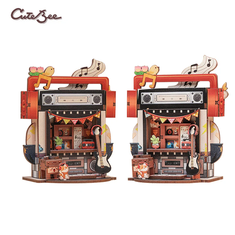 TALEBOX CORNER - Mini House Kit - Record Store - 52pc