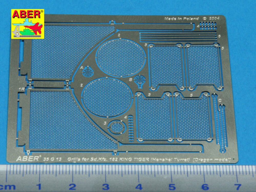 Grilles for Sd.Kfz. 182 King Tiger (Henshel Turret)