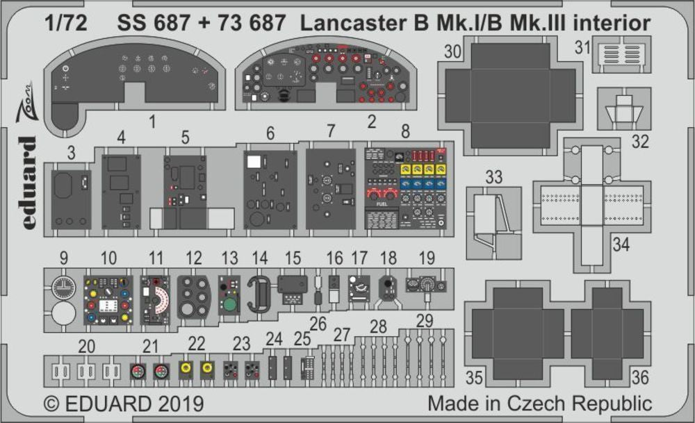 Lancaster B Mk.I/B Mk.III interior for Airfix