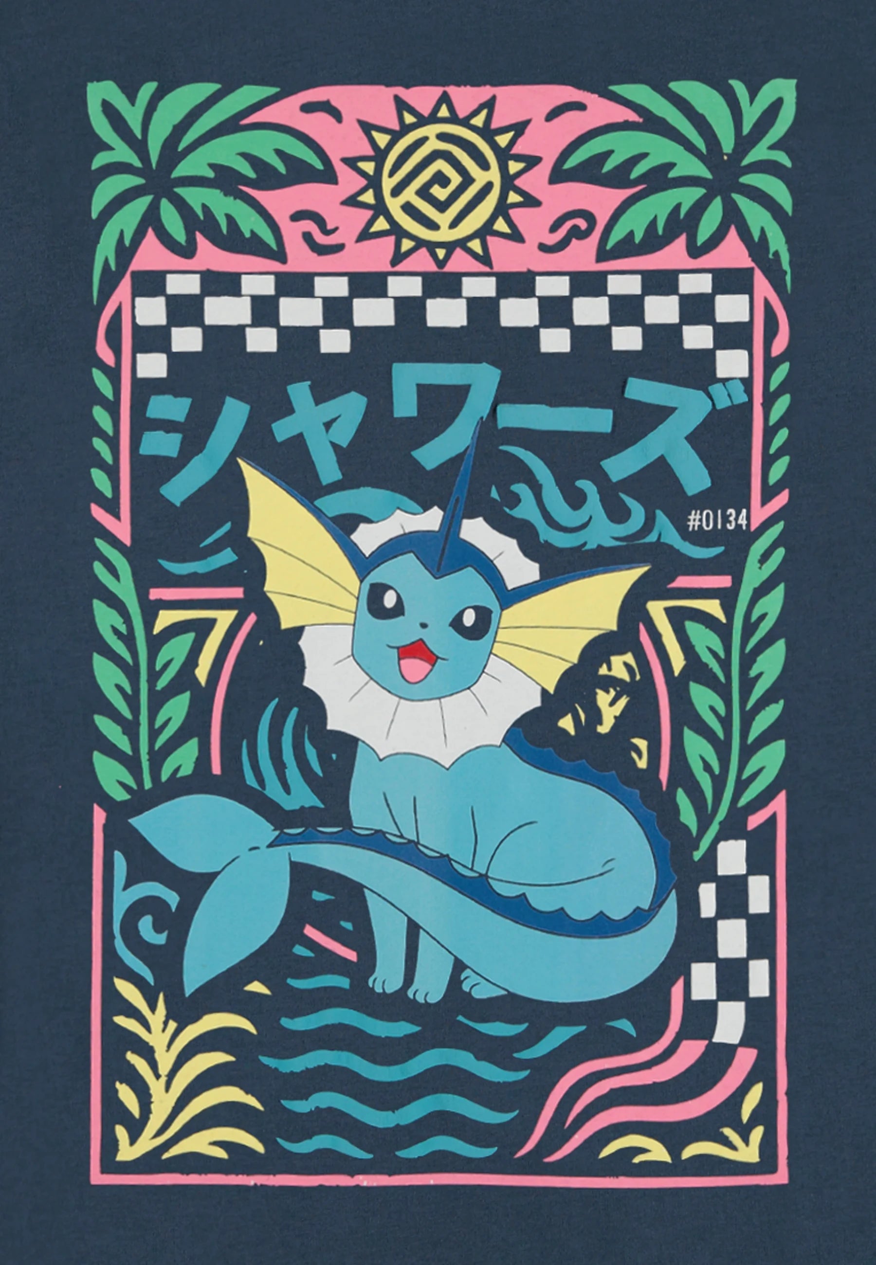 POKEMON - Vaporeon - Men T-Shirt Loose Fit (M)