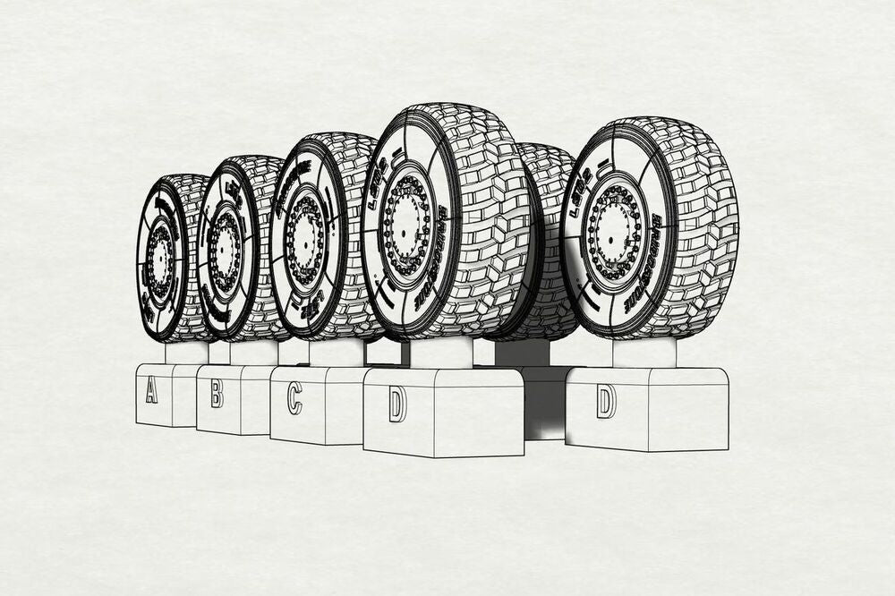 JGSDF Type 16 Wheels (Tamiya kit)