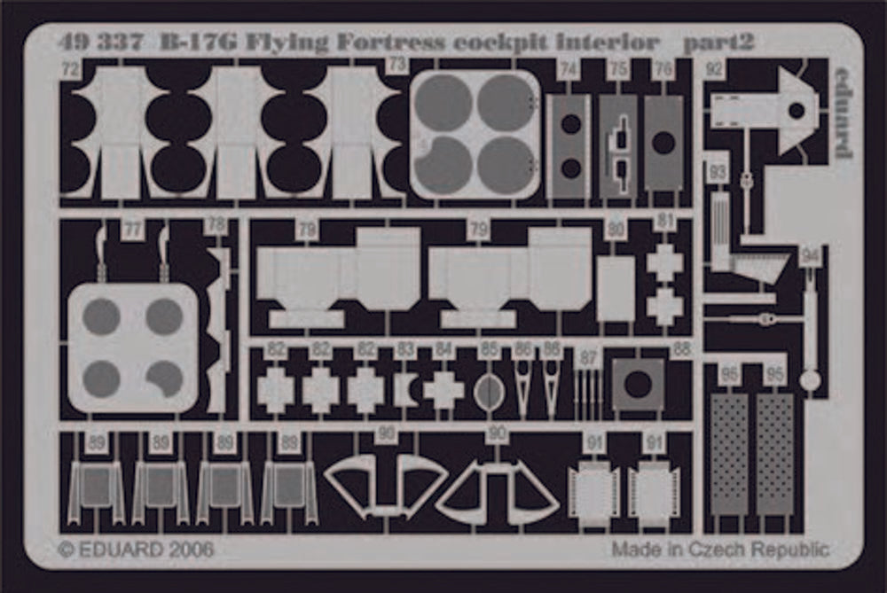 B-17G Flying Fortress cockpit interior f��r Revell/Monogram Bausatz