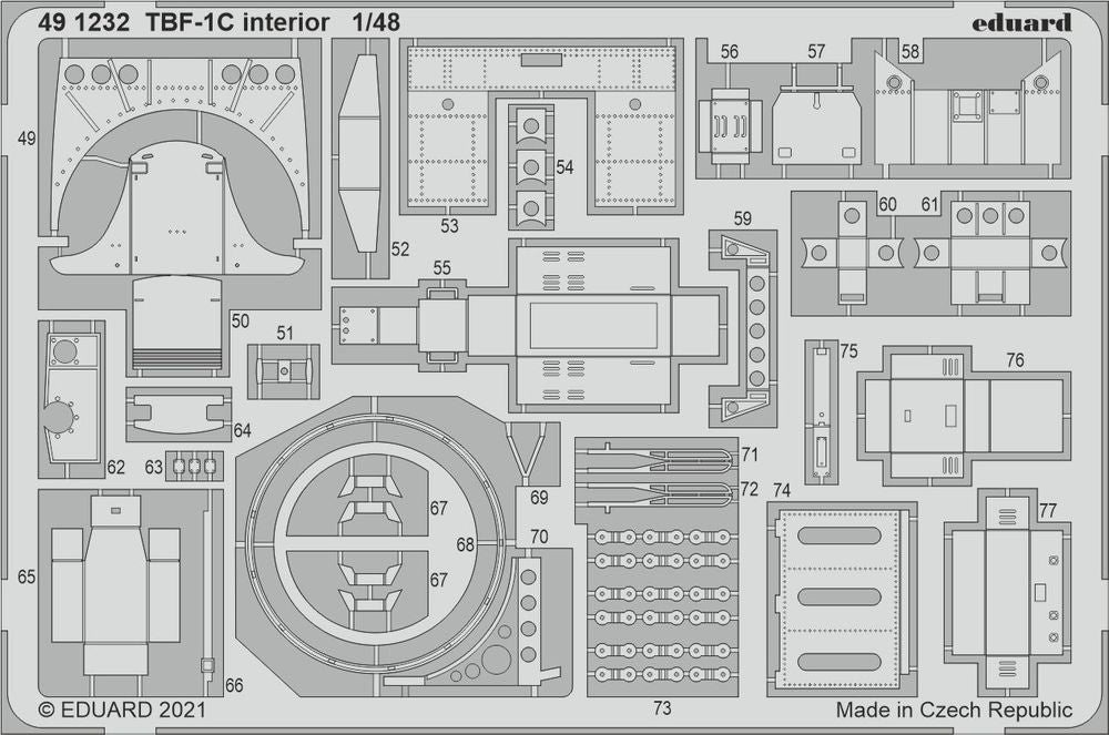 TBF-1C interior, for ACADEMY