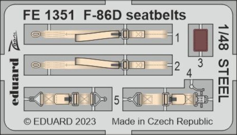 F-86D seatbelts STEEL 48 REVELL