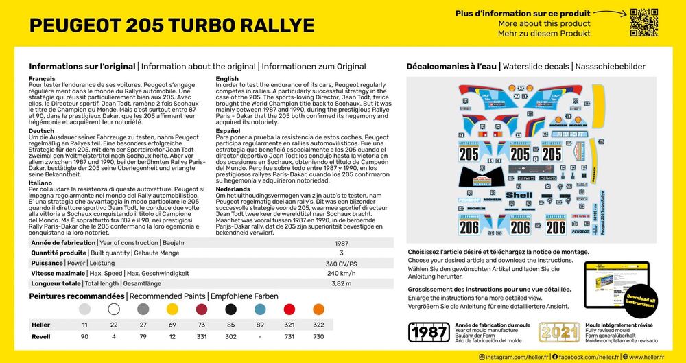 STARTER KIT Peugeot 205 Turbo Rallye