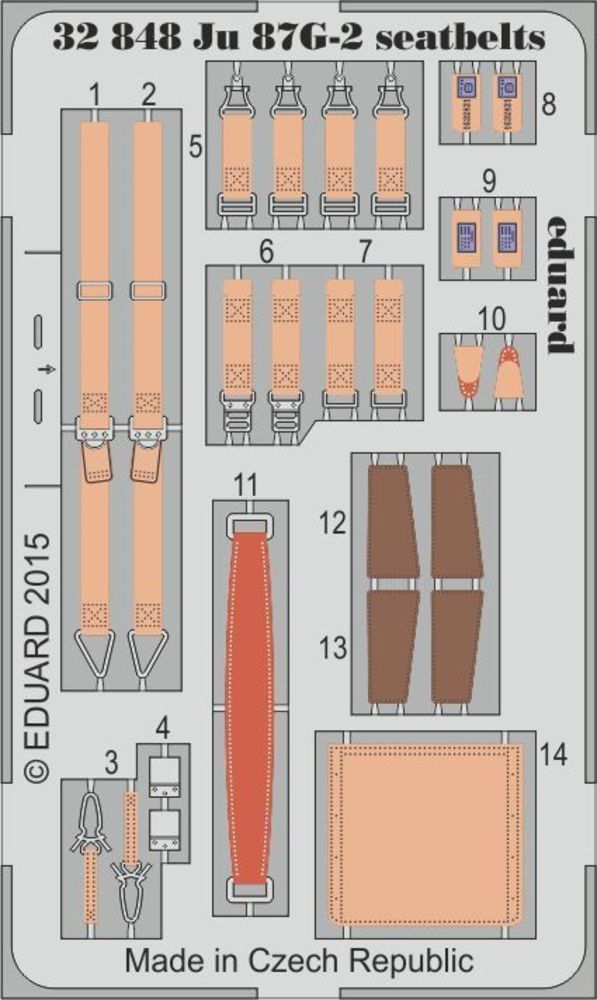 Ju 87G-2 seatbelts for Trumpeter