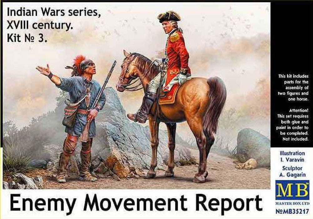 Enemy Movement Report. Indian Wars Series, XVIII century. Kit No. 3