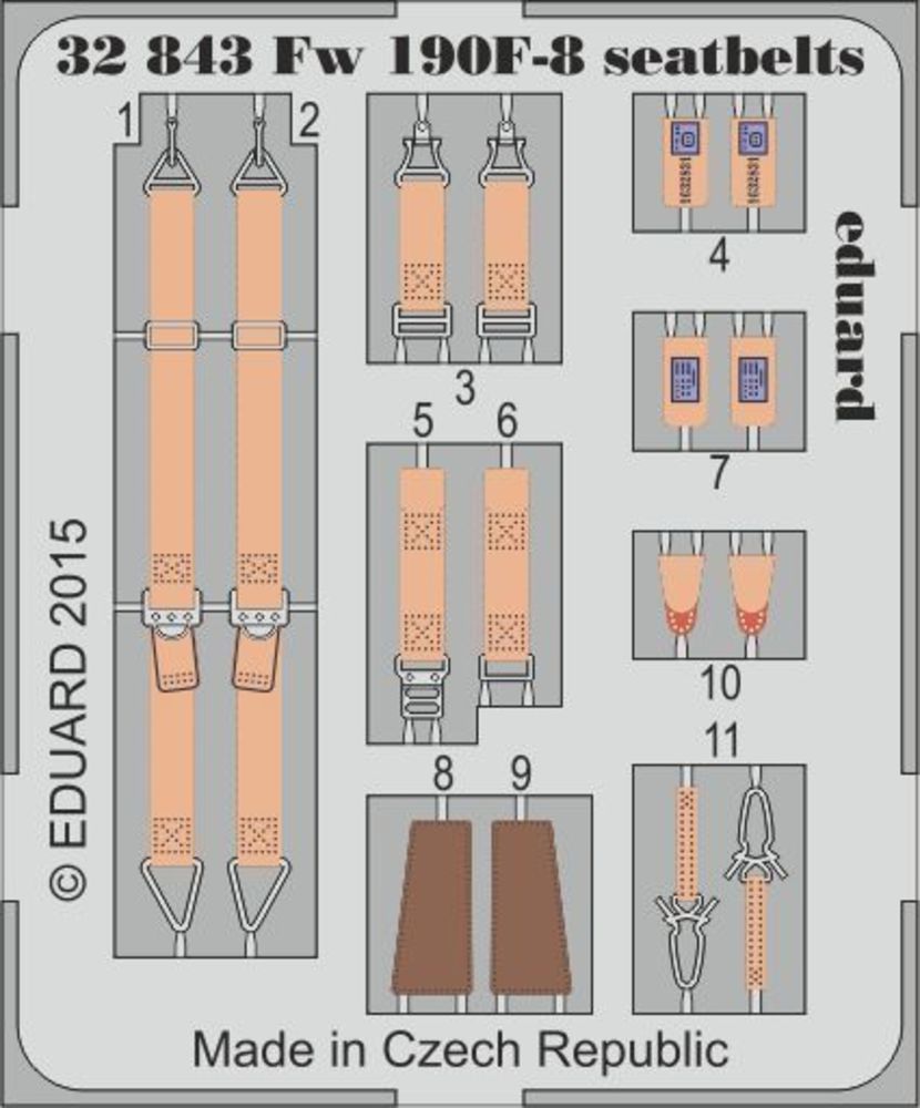 Fw 190F-8 seatbelts for Revell