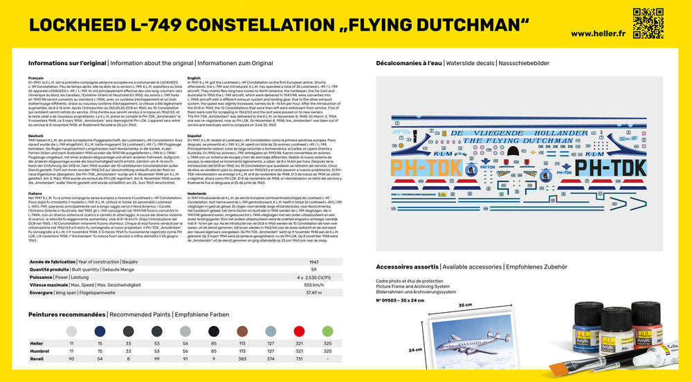 STARTER KIT 749 CONSTELLATION 'Flying Dutchman'