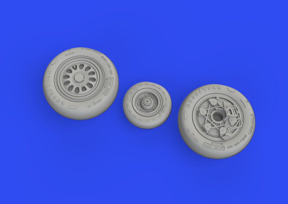 F-16C wheels late 1/48 for KINETIC