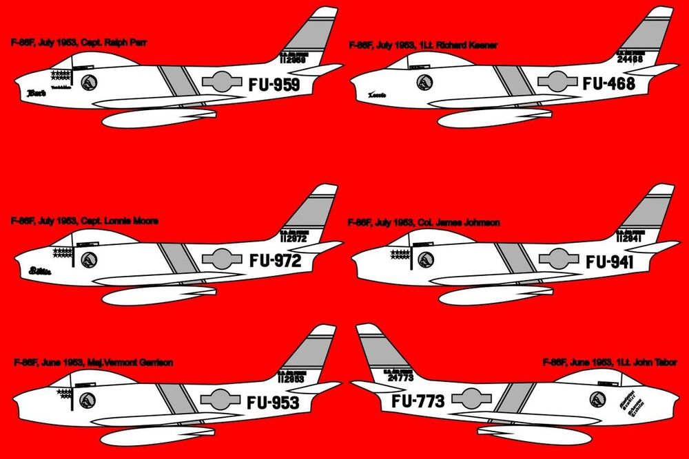 F-86F SABRE 335th FIS decal