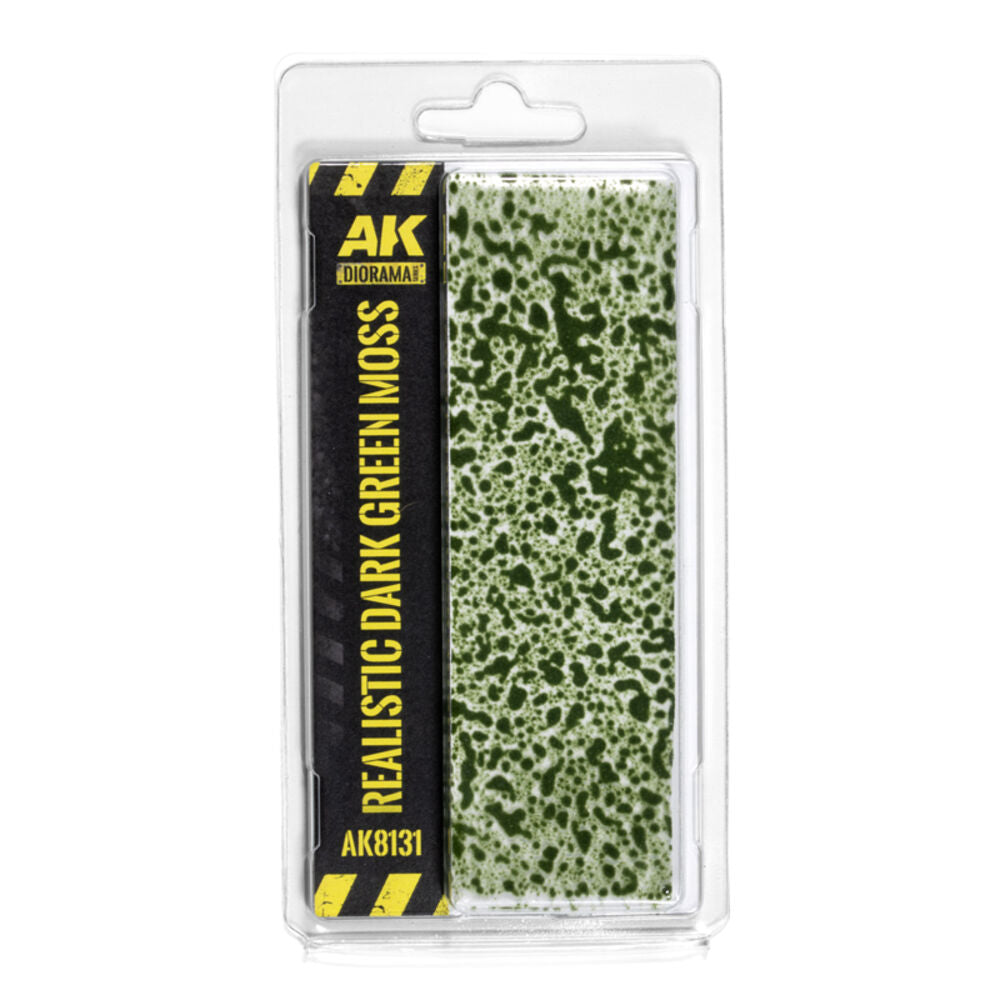 Realistic dark green moss