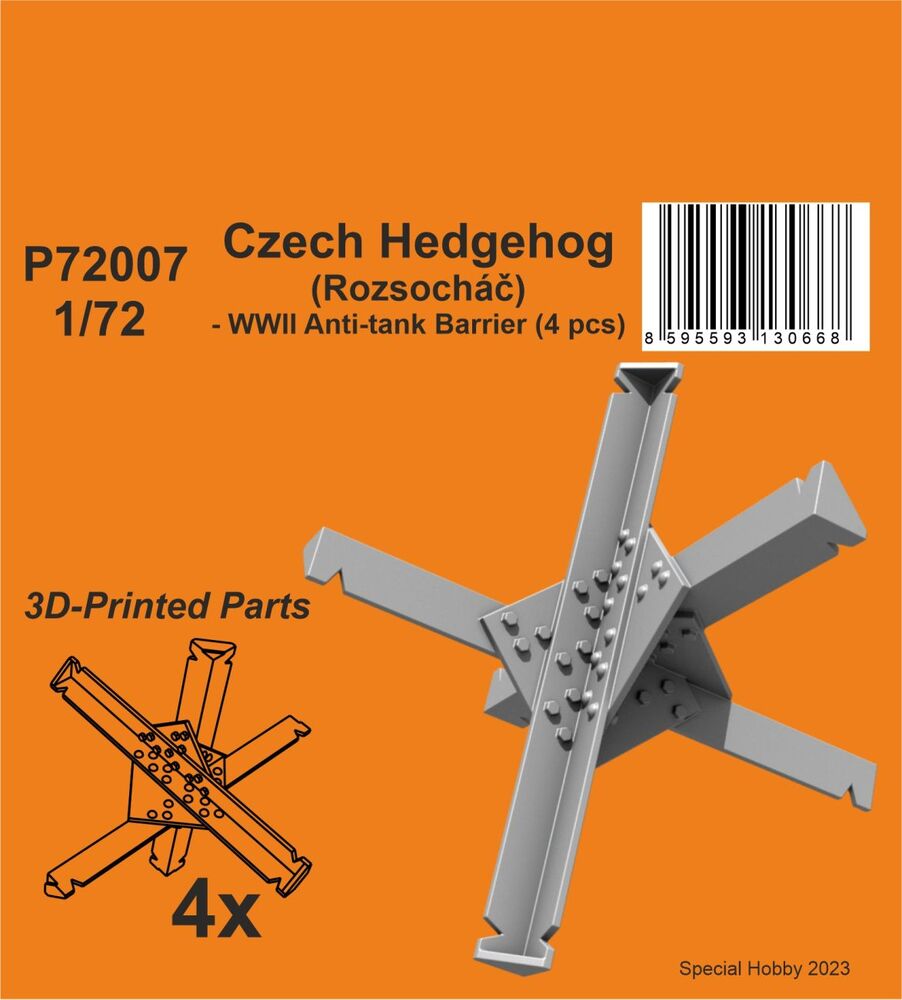 Czech Hedgehog (Rozsoch��?) - WWII Anti-tank Barrier (6 pcs) 1/72