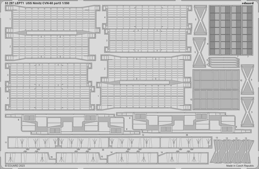 USS Nimitz CVN-68 part 3 1/350 TRUMPETER